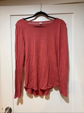 Old Navy Women's Long Sleeve Scoop Neck Top - Rose